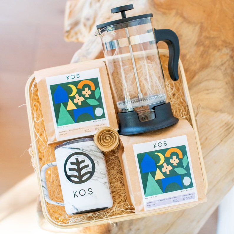 Craft Coffee Gift Basket by Choose Kos on Etsy