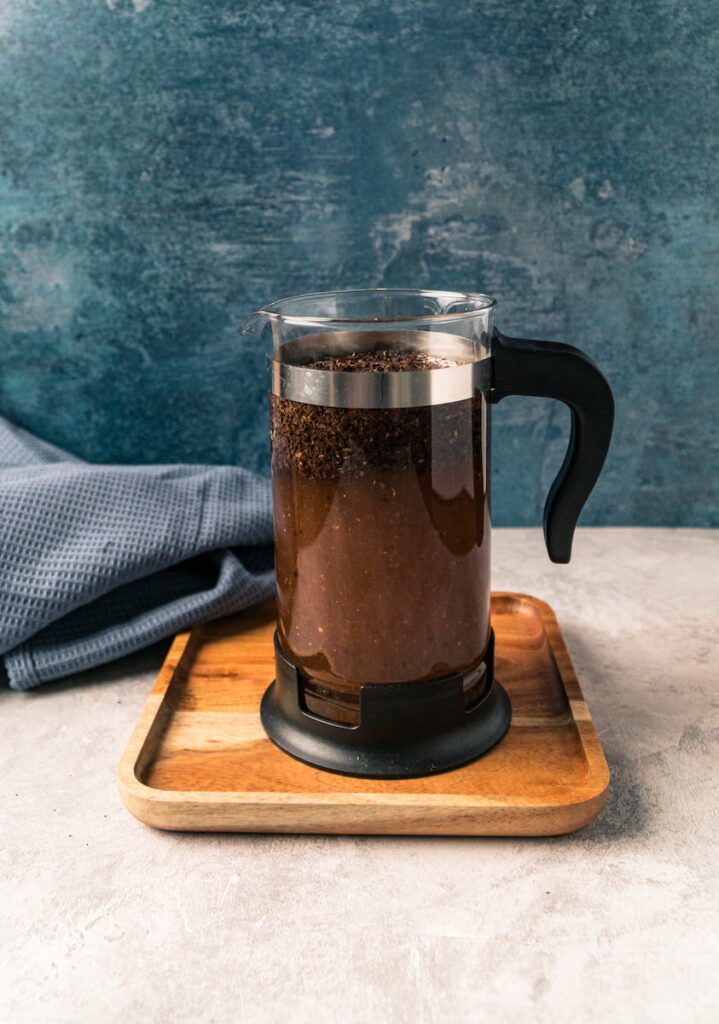 Add Water to the French Press Cold Brew