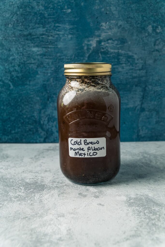 Cold Brew Coffee in a Mason Jar